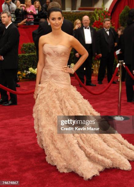 Penelope Cruz, nominee Best Actress in a Leading Role for ?Volver? at the Kodak Theatre in Los Angeles, California