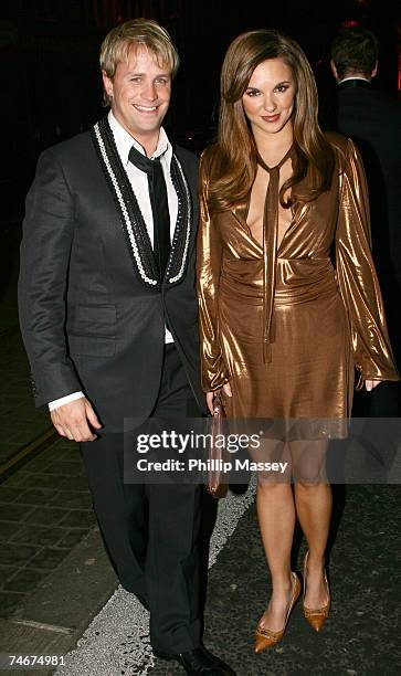 Kian Egan and Jodie Albert at the Meteor Ireland Music Awards - After Party at Spirit Nightclub in Dublin.