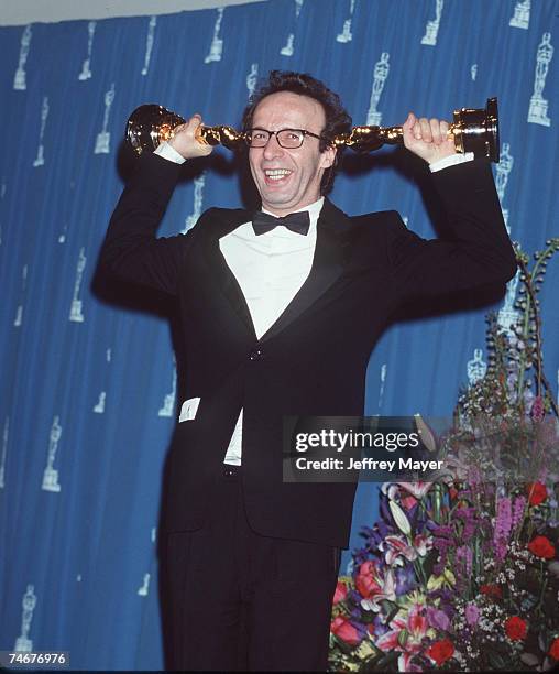 Roberto Benigni at the Dorothy Chandler Pavillion in Los Angeles, California