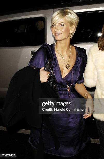 Sarah Harding of Girls Aloud at the Amika - High St. Kensington in London, United Kingdom.