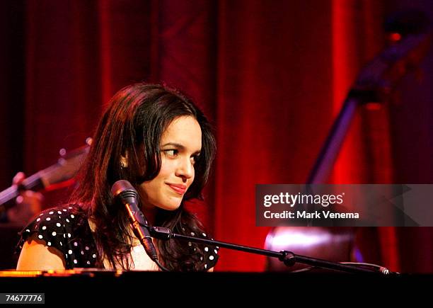 Norah Jones at the De Rode Hoed in Amsterdam, Netherlands.