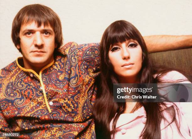 Sonny & Cher 1965 during Music File Photos - The 1960s - by Chris Walter at the Music File Photos 1960's in London, United Kingdom.