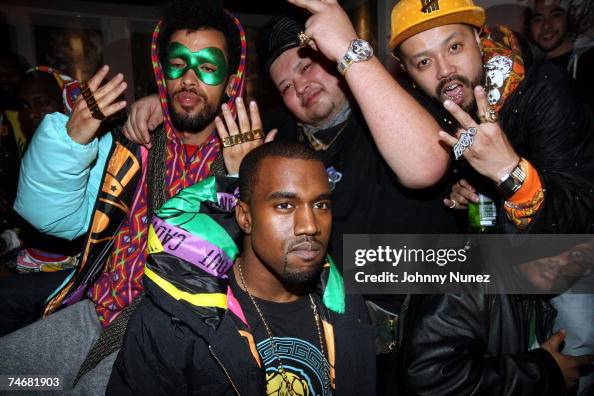Taz Arnold, Big O, Iggy of Swagger and Kanye West at the Club Stereo ...