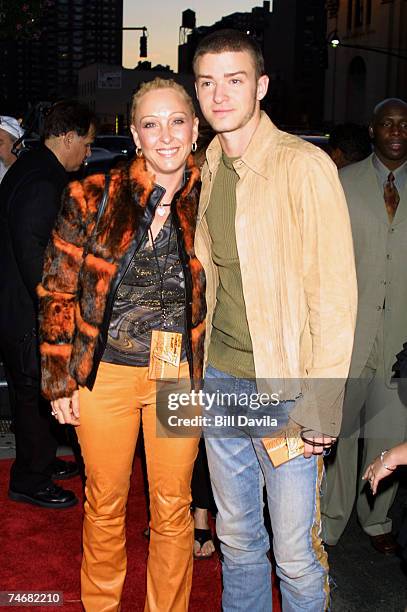 Justin Timberlake and his mother Lynn Harless at the Michael Jackson Tribute Celebrating 30th Anniversary of His Solo Years at Madison Square Garden...