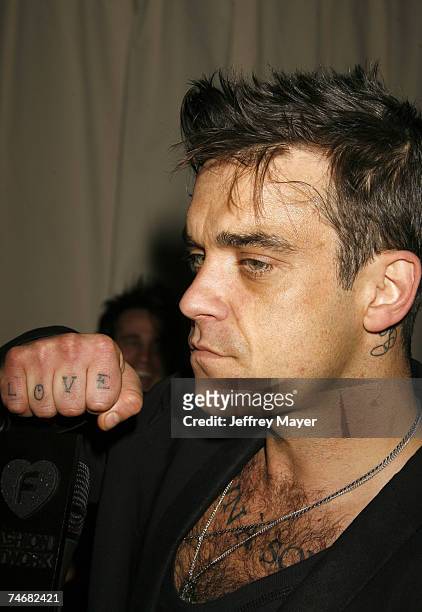 Robbie Williams at the Boulevard3 in Hollywood, California