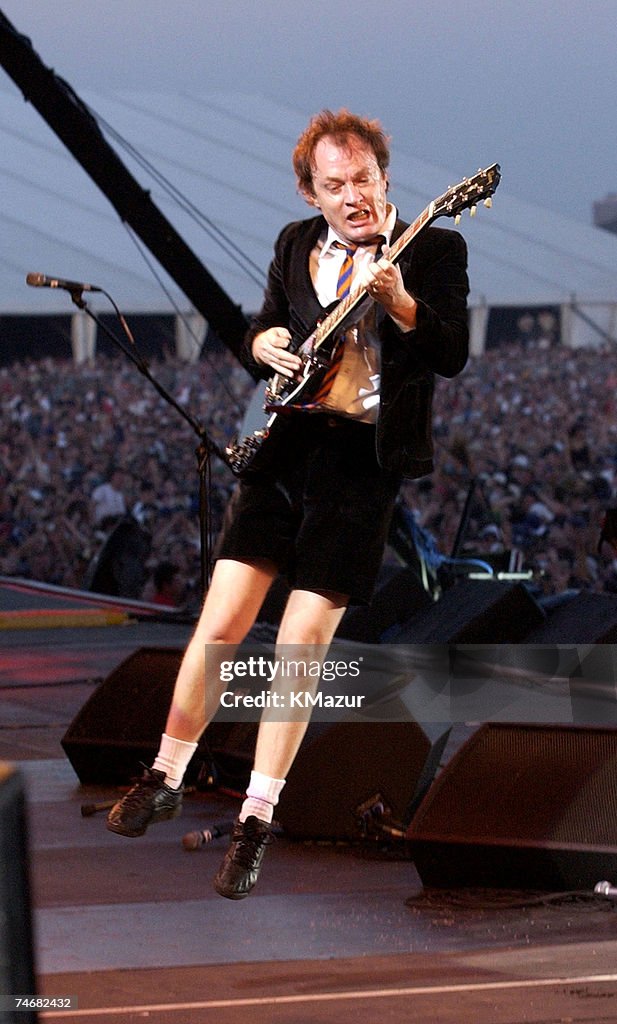 Angus Young Toronto Rocks Angus Young of AC/DC at the Downsview Park in Toronto, Canada. News ...