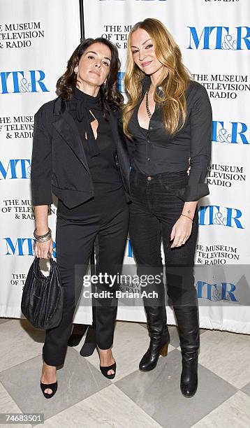 Anabella Sciorra and Drea de Matteo during The Museum of Television and Radio Presents "The Whacked Sopranos" at the Museum of Television & Radio in...