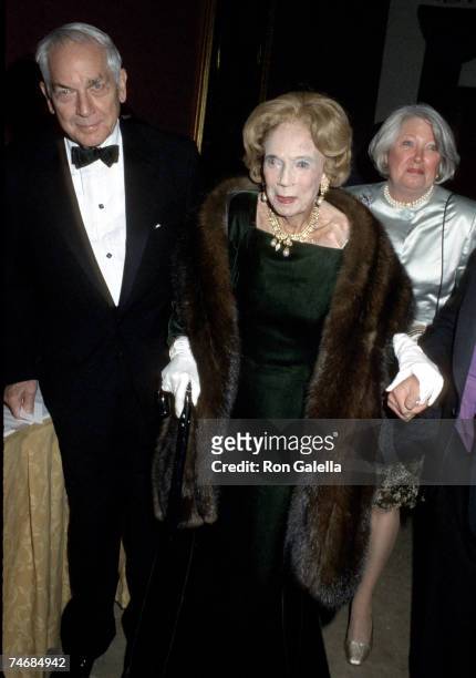 Anthony D. Marshall, with his mother Brooke Astor , and his wife Charlene Marshall at the Plaza Hotel in New York City, New York