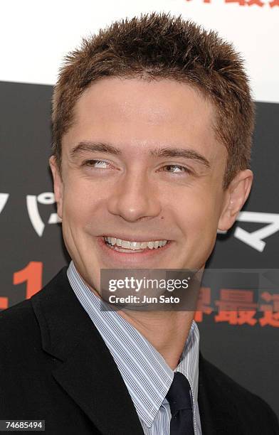 Topher Grace at the Roppongi Academy Hills in Tokyo, Japan.