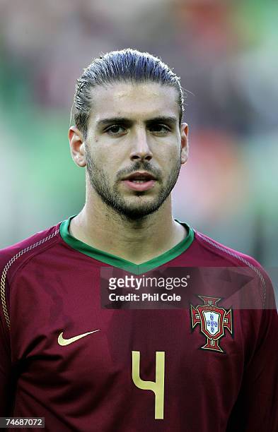 Miguel Veloso of Portugal looks on during the UEFA European Under-21 Championships match between Israel U21 and Portugal U21 at the Groningen on June...