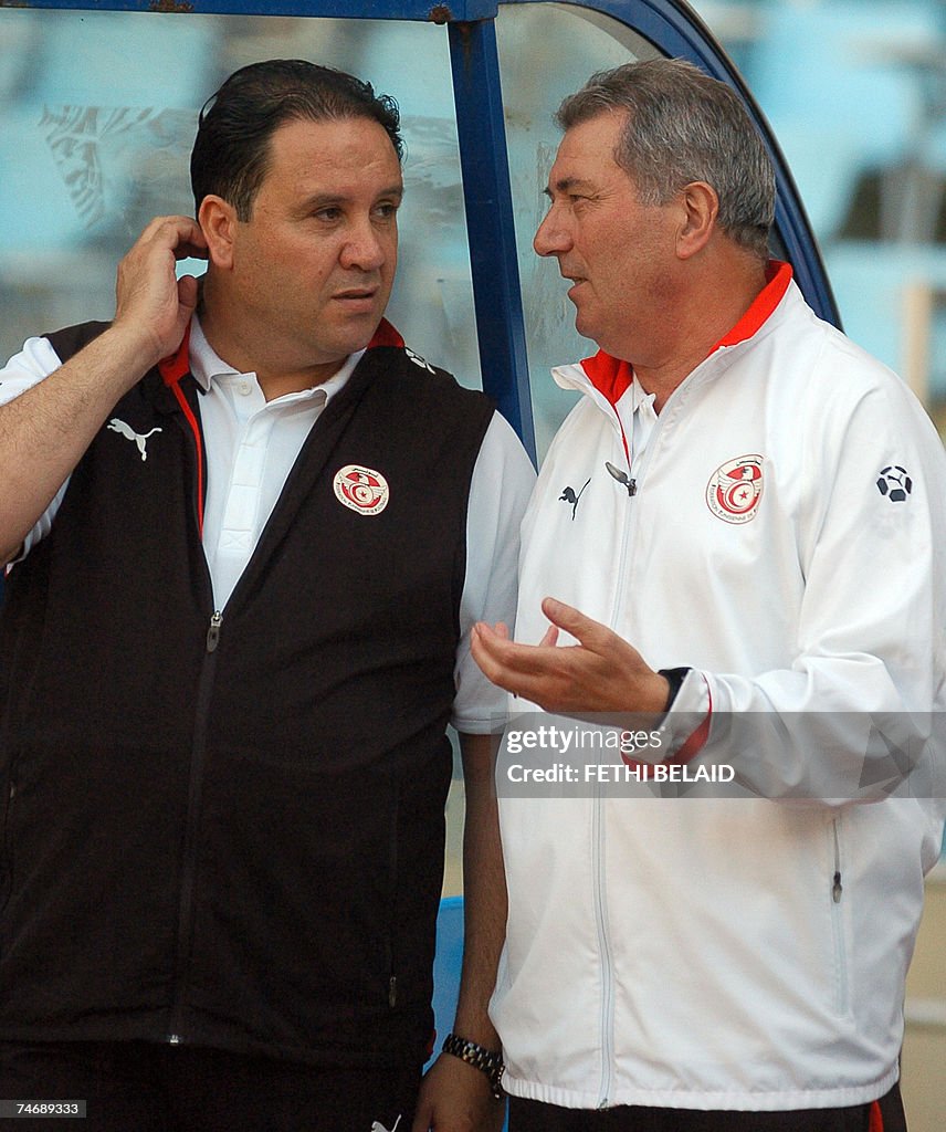 French head coach of the Tunisian team R...