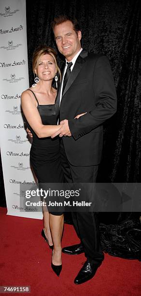 Jack Coleman and Beth Toussaint Coleman attend the 34th Annual Vision Awards presented by Retinitis Pigmentosa International on June 16, 2007 at the...