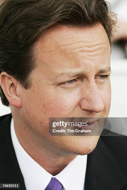 Conservative leader David Cameron attends a parade for Falkland Veterans at Horse Guards Parade, commemorating 25 years since the end of the...