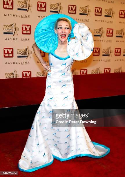 Jeanne Little at the 2007 TV Week Logie Awards- Arrivals at Crown Casino in Sydney, NSW.