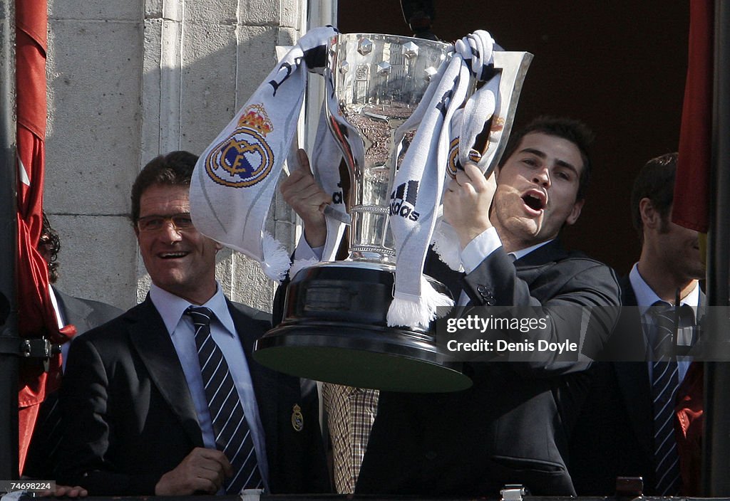 Real Madrid Celebrate Primera Liga Title