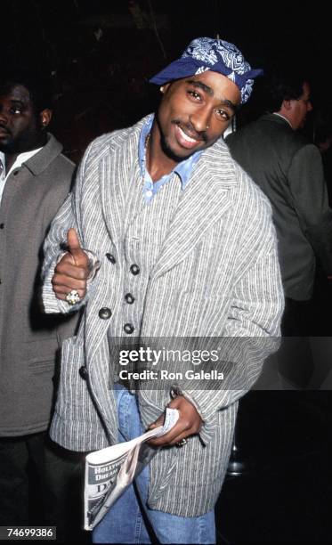 Tupac Shakur at the Paris Theater in New York City, New York