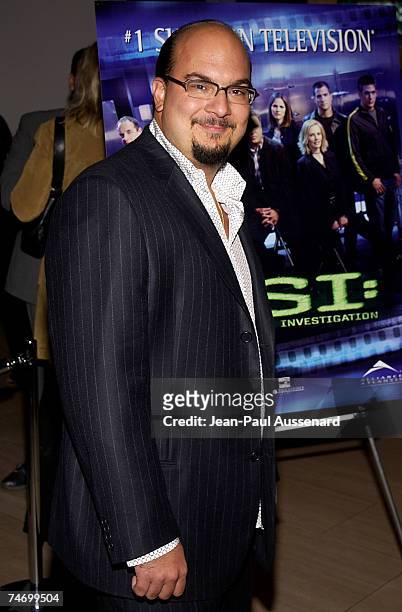 Anthony Zuiker, executive producer at the Museum of Television and Radio in Beverly Hills, California