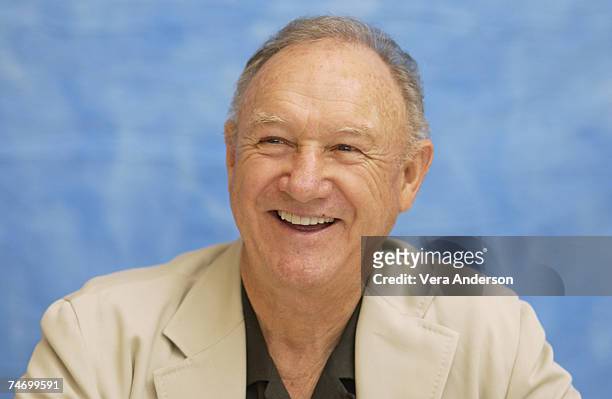 Gene Hackman during "Runaway Jury" Press Conference with Dustin Hoffman, Gene Hackman, John Cusack and Rachel Weisz at the Wyndham Hotel in New...