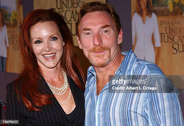 Danny Bonaduce and wife at the The El Capitan Theater in Hollywood, California