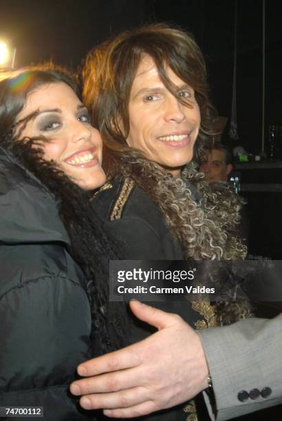 Mia Tyler and Steven Tyler at the Manhattan Center in New York City, New York