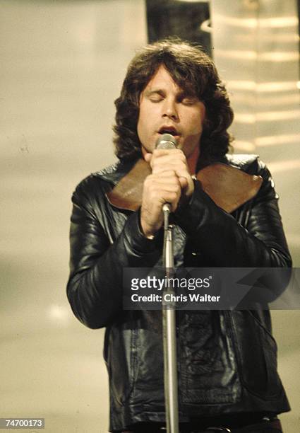 American singer-songwriter Jim Morrison performing with The Doors, London, September 1968.