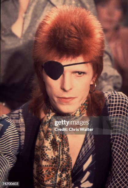 David Bowie 1974 in Amsterdam, Netherlands.