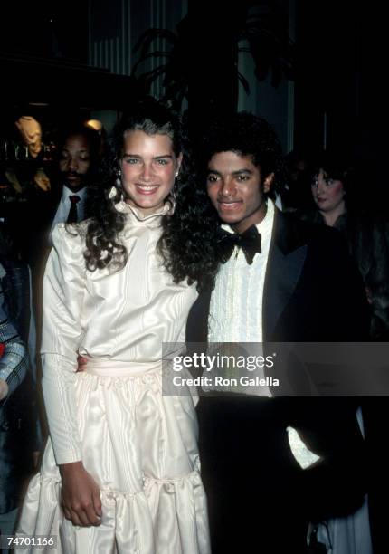 Brooke Shields and Michael Jackson in Hollywood, California