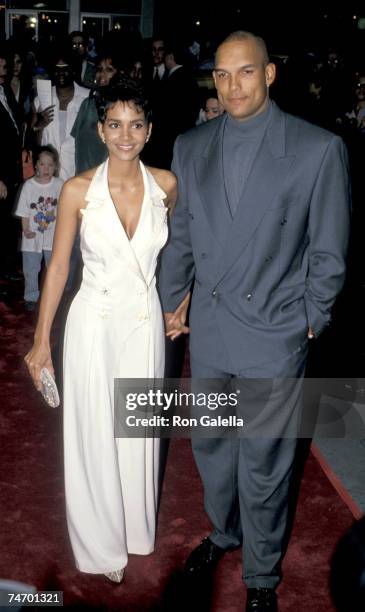 Halle Berry and David Justice at the Ziegfeld Theater in New York City, NY