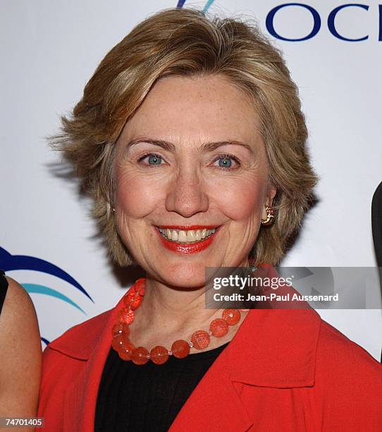 Senator Hillary Rodham Clinton at the Century Plaza Hotel in Century City, California