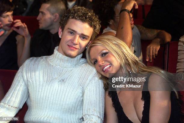 Britney Spears and Justin Timberlake at the Radio City Music Hall in New York City, New York
