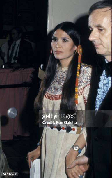Sacheen Littlefeather , who read a statement from Marlon Brando declining his Best Actor Academy Award for "The Godfather" during the 45th Annual...
