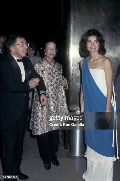 Carl Katz, Diana Vreeland, and Jackie Onassis at the Metropolitan Museum of Art, New York