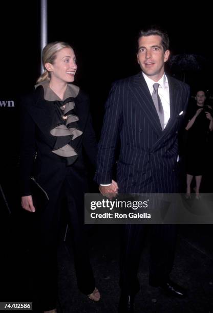 John F. Kennedy & Carolyn Bessette at the U.S. Customs House in New York City, New York