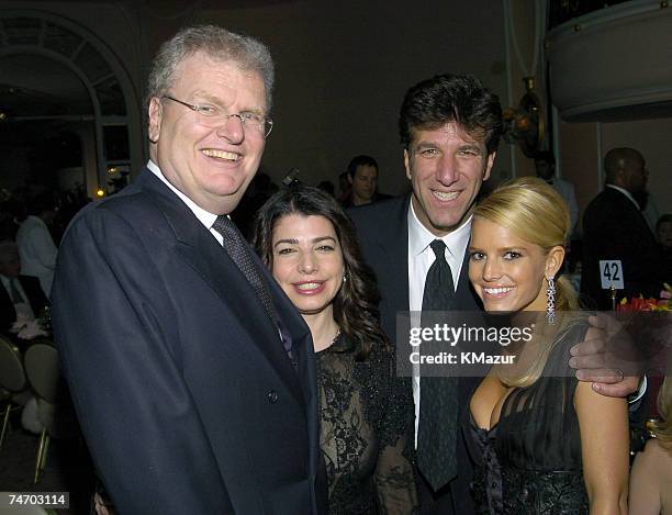 Howard Stringer, Michelle Anthony, Don Ienner and Jessica Simpson at the Beverly Hills Hotel in Beverly Hills, California