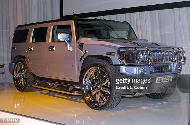 Hummer H2 at the Raleigh Studios in Hollywood, California