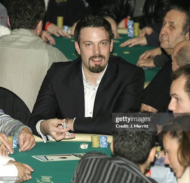 Ben Affleck at the The 2004 World Poker Tour Invitational at The Commerce Casino in Universal City, CA.