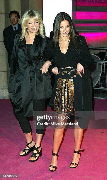 Jo Wood and Leah Wood at the Victoria and Albert Museum in London, United Kingdom.
