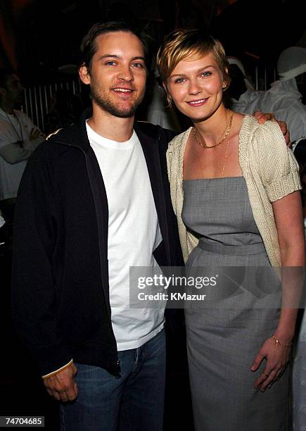 Tobey Maguire and Kirsten Dunst at the Pauley Pavillion in Westwood, California