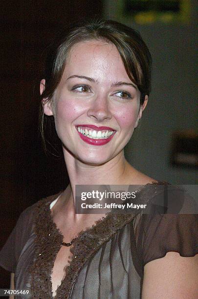 Amy Acker at the Sheraton Universal Hotel in Universal, California