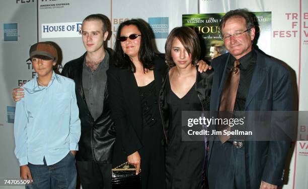 The Williams FamilyRobin Williams, daughter Zelda, wife Marcia, son Cody and son Zac at the Tribeca Performing Arts Center in New York City, New York