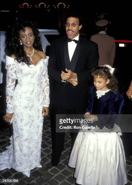 Brenda Harvey Richie, Lionel Richie, and Nicole Richie at the Beverly Hilton Hotel in Beverly Hills, California