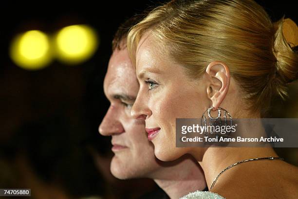 Quentin Tarantino and Uma Thurman at the Palais Du Festival in Cannes, France.