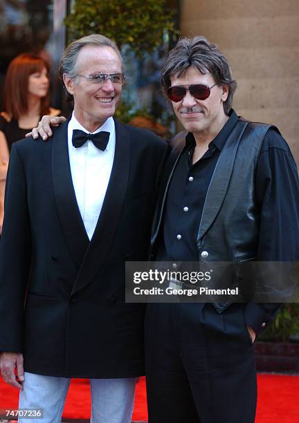 Peter Fonda and John Kay at the Roy Thomson Hall in Toronto, Canada.