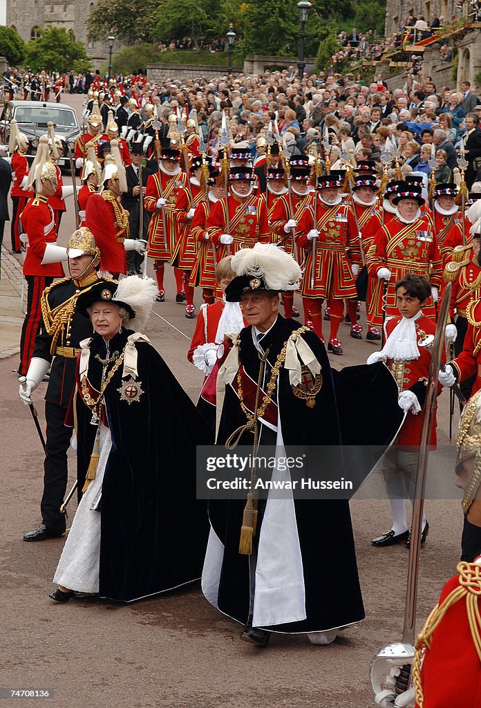 The Order Of The Garter Service In Windsor