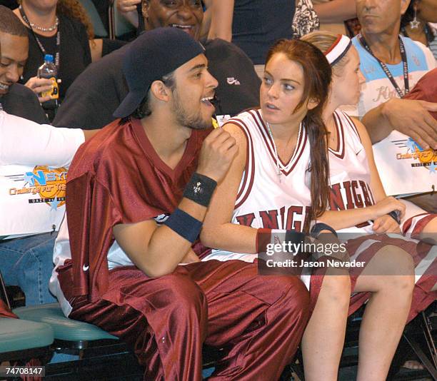 Lindsay Lohan Wilmer Valderrama Photos and Premium High Res Pictures