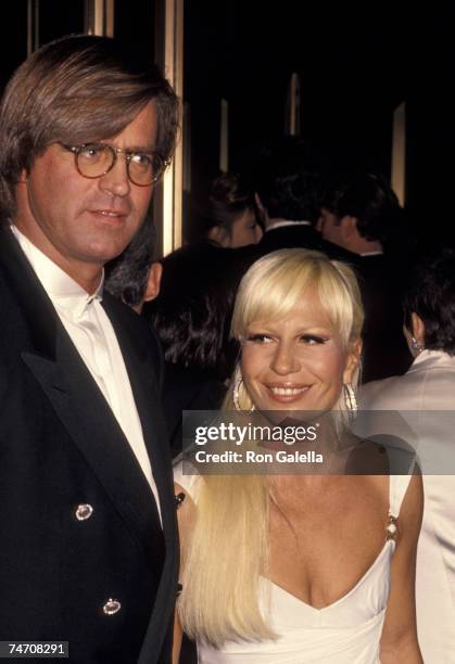 Paul Beck and Donatella Versace at the Lincoln Center in New York City, New York