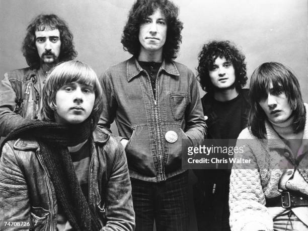 Danny kirwan, fleetwood mac, jeremy spencer, john mcvie, mick fleetwood, peter green of Fleetwood Mac 1969 during Music File Photos - The 1960s - by...