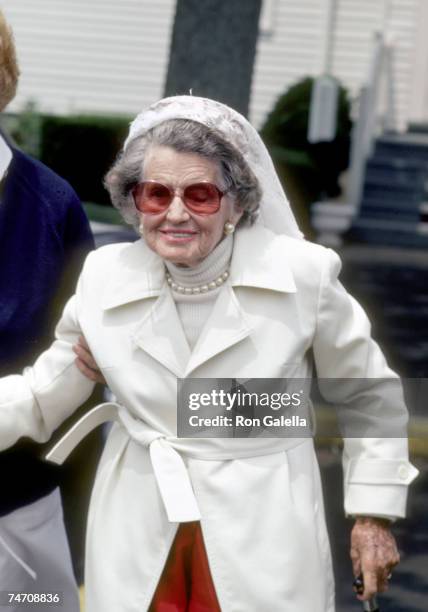 Rose Kennedy at the St. Francis Xavier Church in Hyannis, Massachusetts