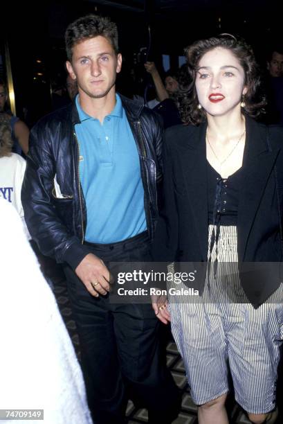 Sean Penn and Madonna at the Trump Plaza in Atlantic City, New Jersey