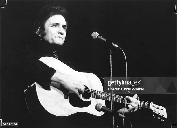 Johnny Cash 1975 in London.